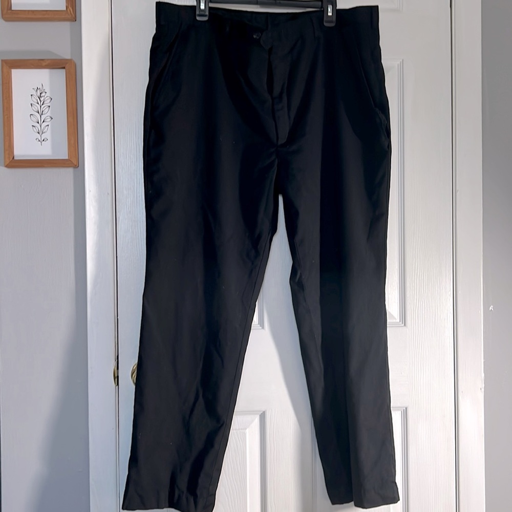 Stafford Black Slacks 44x30